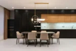 Zappit Electrical and Solar Home, Dining And Kitchen With Luxurious Lighting Fixture And Recessed Lighting
